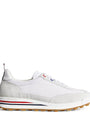 Suede-Trim Technical Tricolour Sneakers
