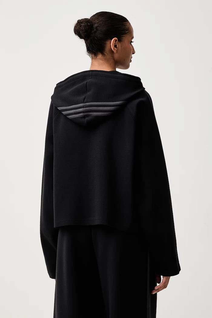 adidas Originals fermuarlı ve kapüşonlu kadın pamuklu SST 2.0 sweatshirt