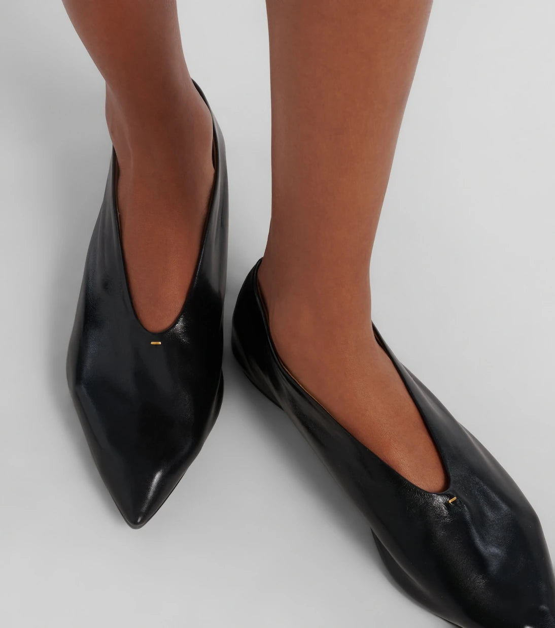 Khaite - Miriam leather ballet flats