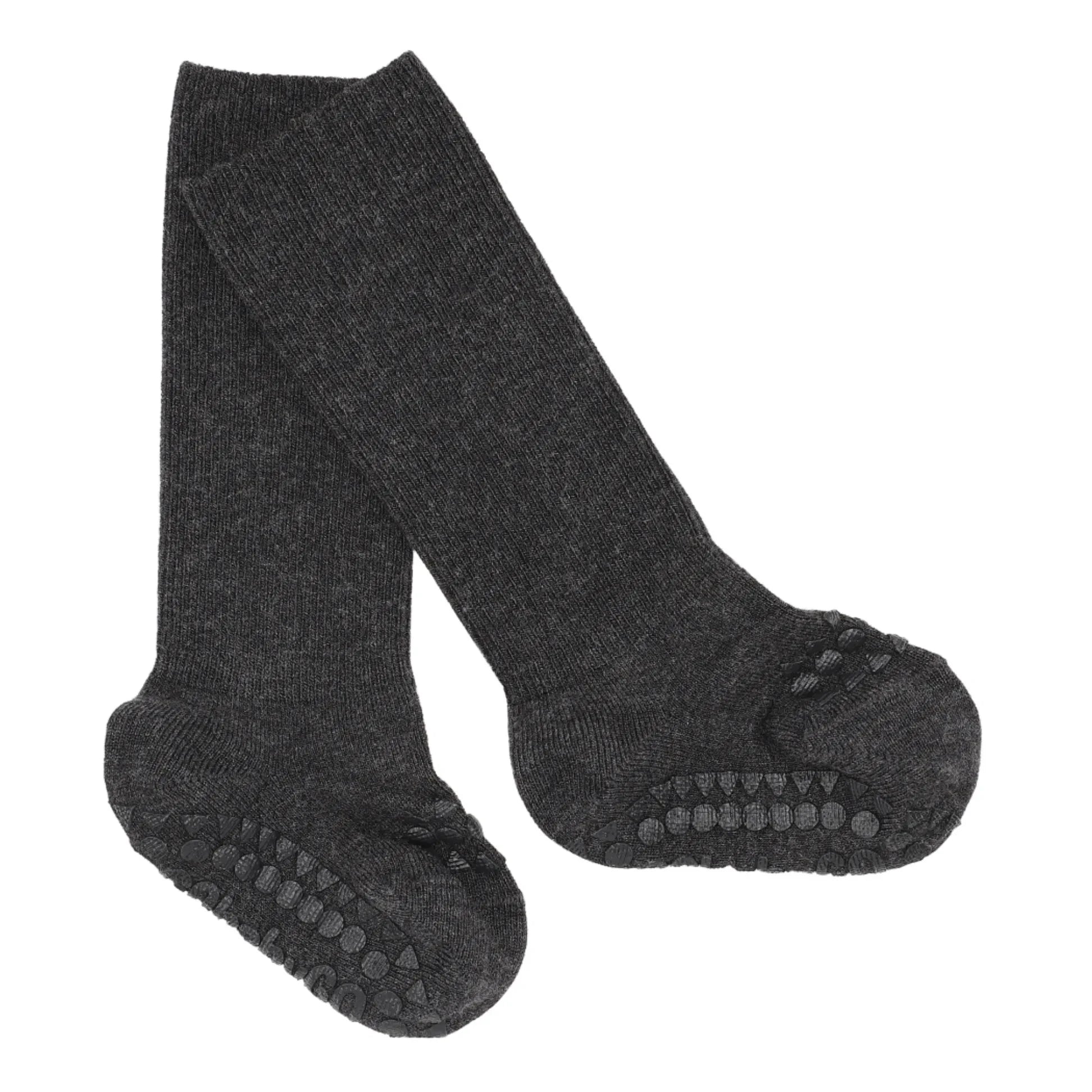 GOBABYGO - Non-slip Bamboo Socks | Dark grey