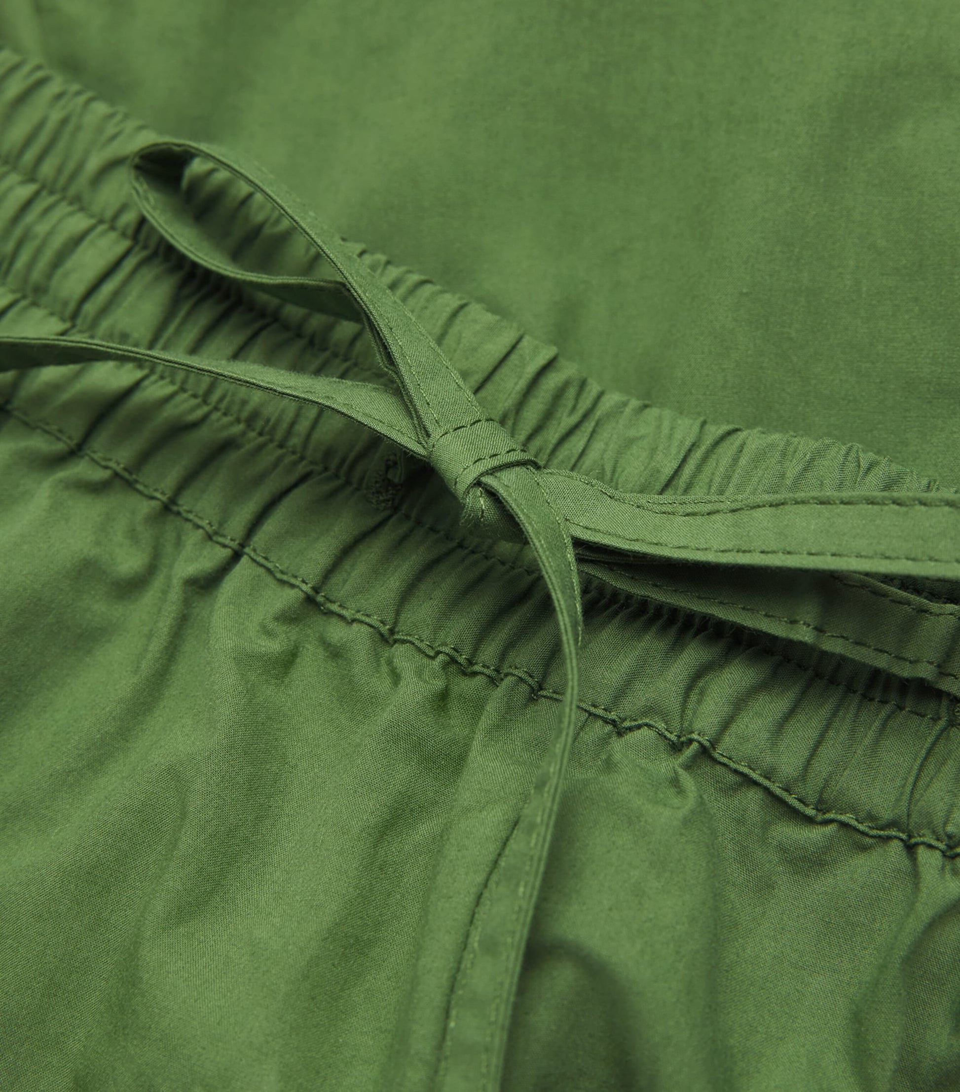 Matteau Green Organic Cotton Drawstring Shorts