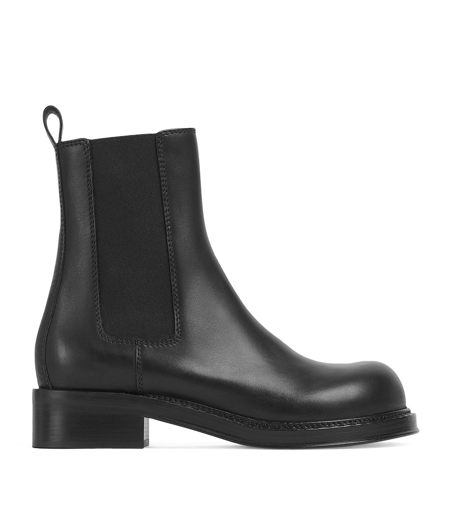 Bottega Veneta Black Leather Cliff Chelsea Boots