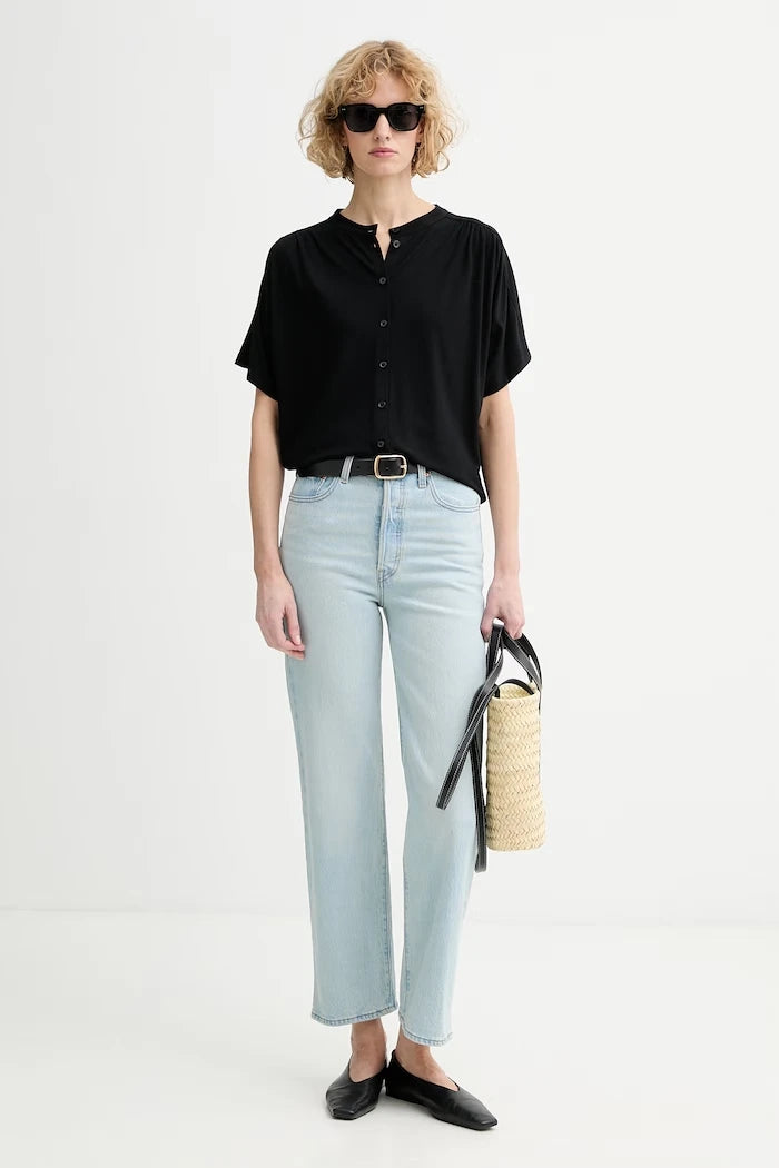 Levi's дънки straight дамски RIBCAGE STRAIGHT ANKLE