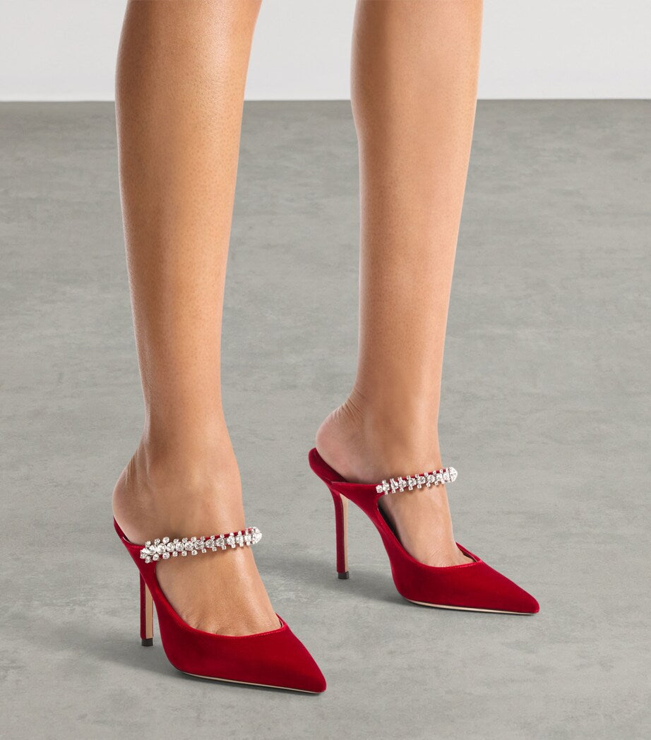 Jimmy Choo Bing 100 Velvet Mules