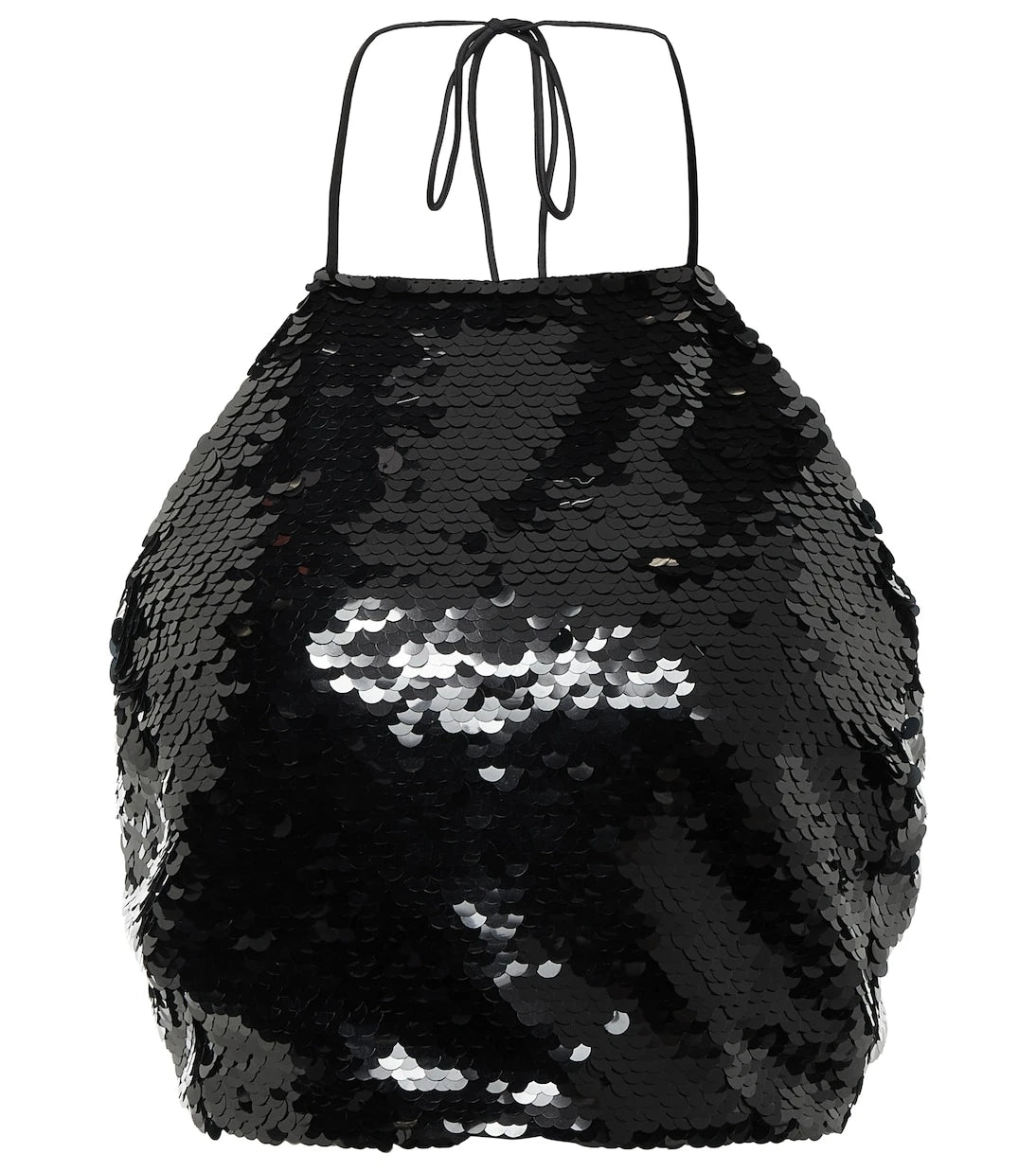 Magda Butrym - Sequined halterneck crop top