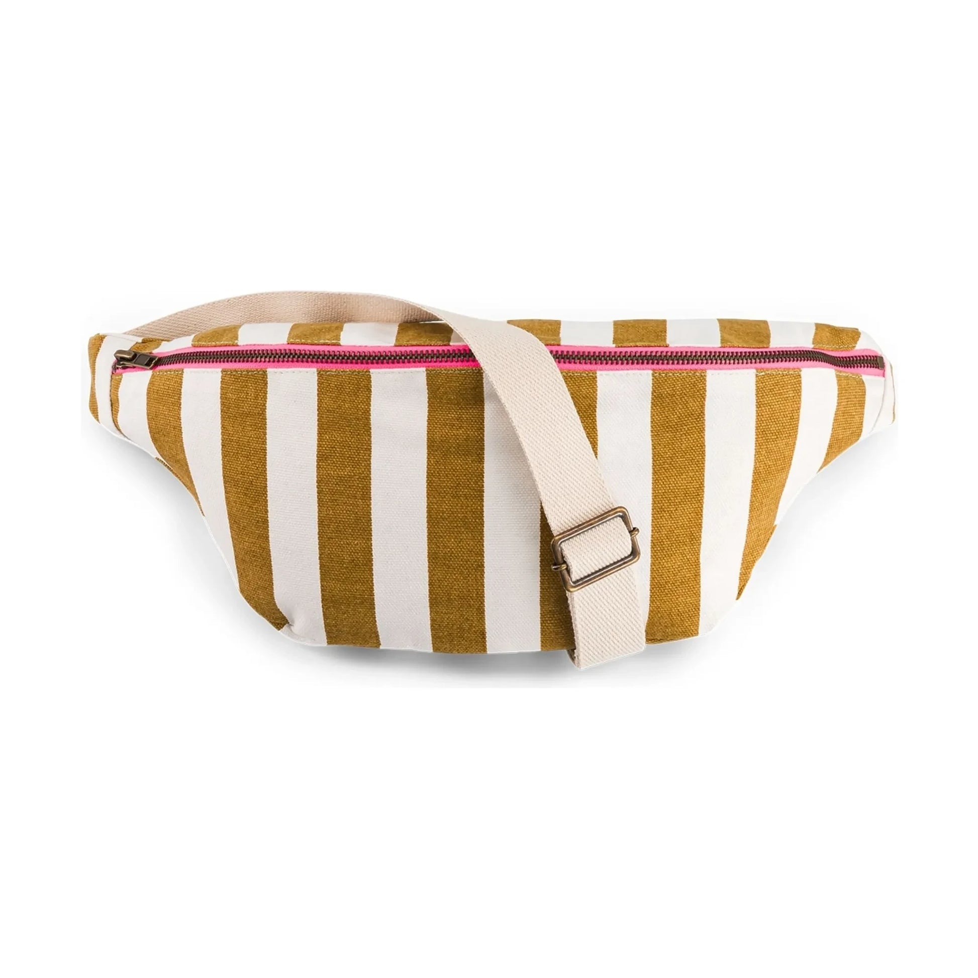 Rose in April - Striped fanny pack | Caramel