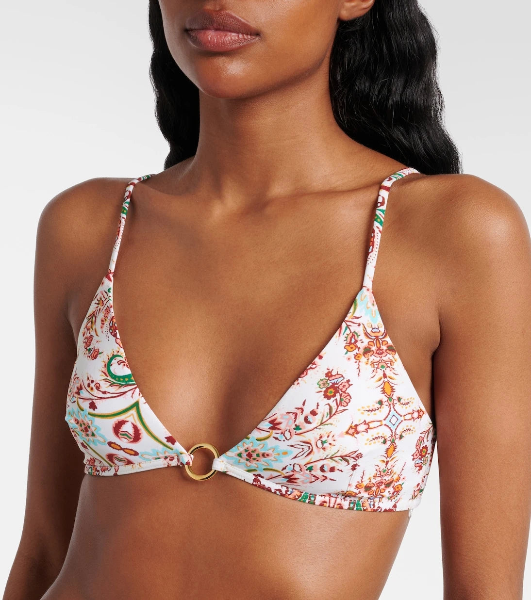 Melissa Odabash - Greece printed triangle bikini top