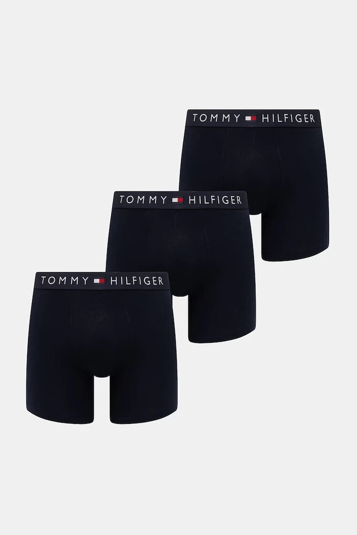 Tommy Hilfiger Erkek Pamuklu Elastan Boxer 3'lü