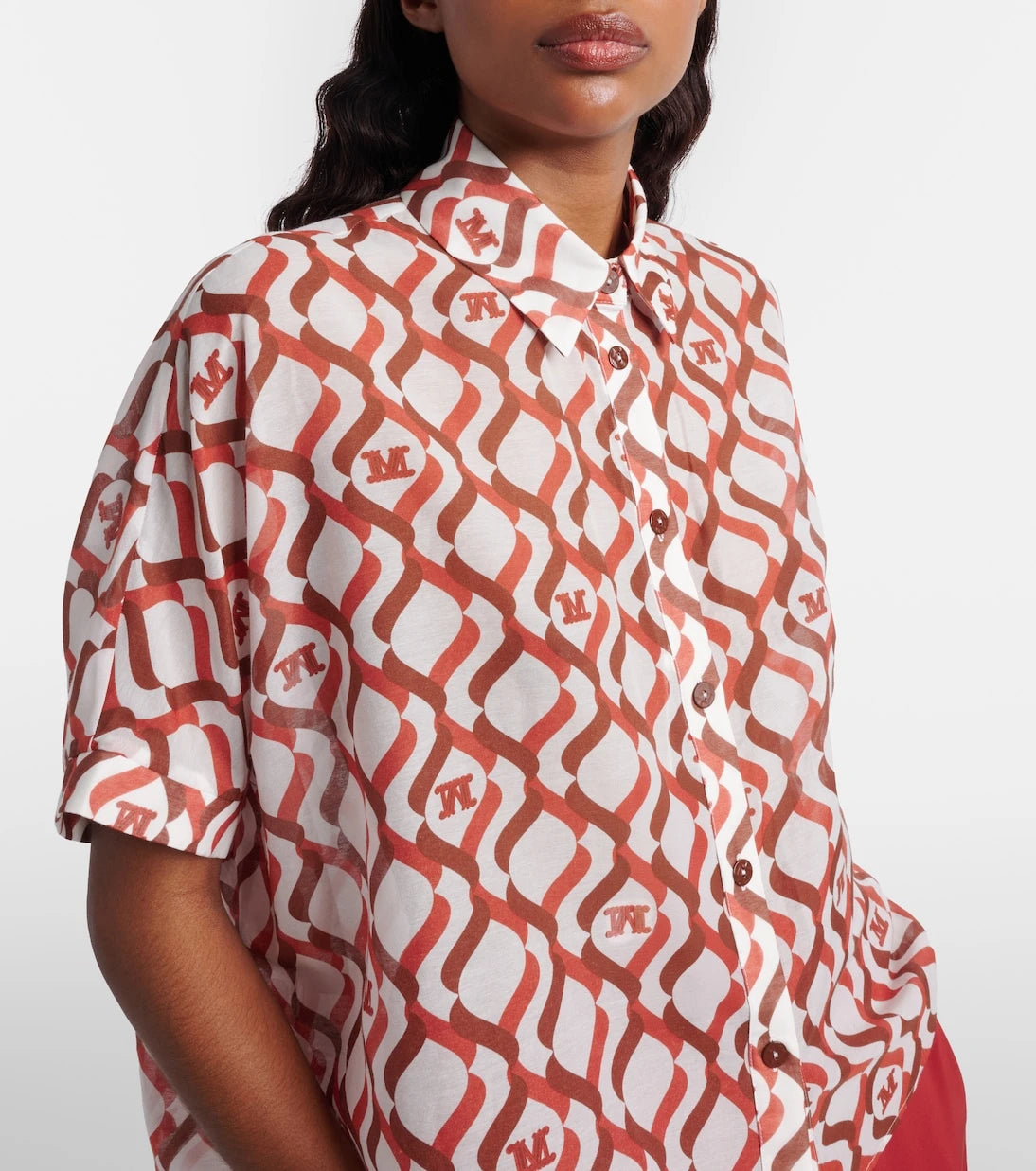 Max Mara - Ariete printed cotton and silk shirt