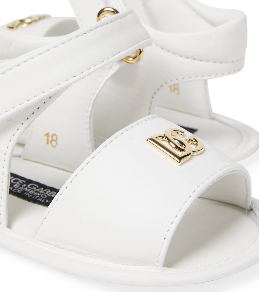 Dolce&Gabbana Kids - Baby leather sandals