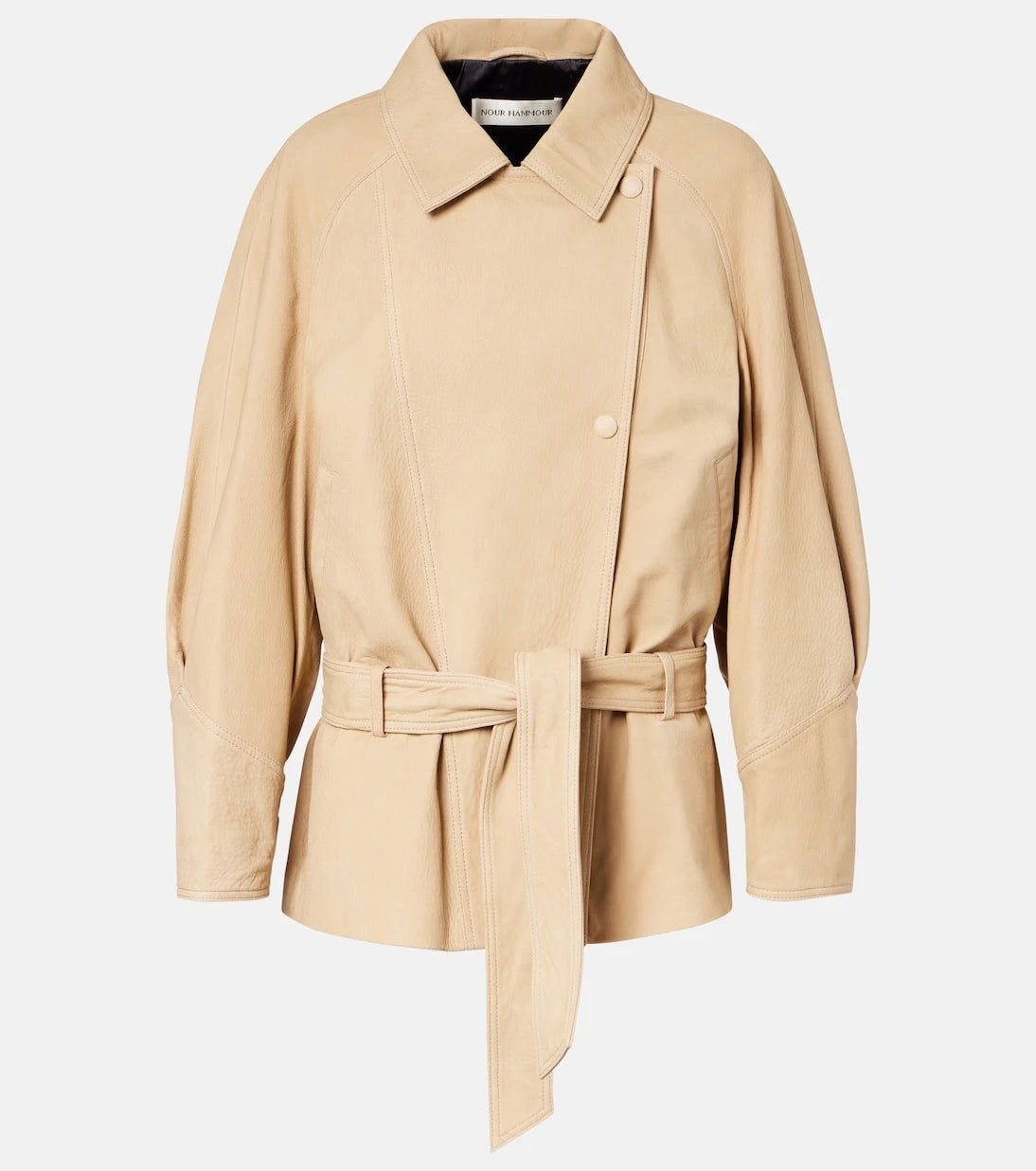 Nour Hammour - Buffy leather jacket