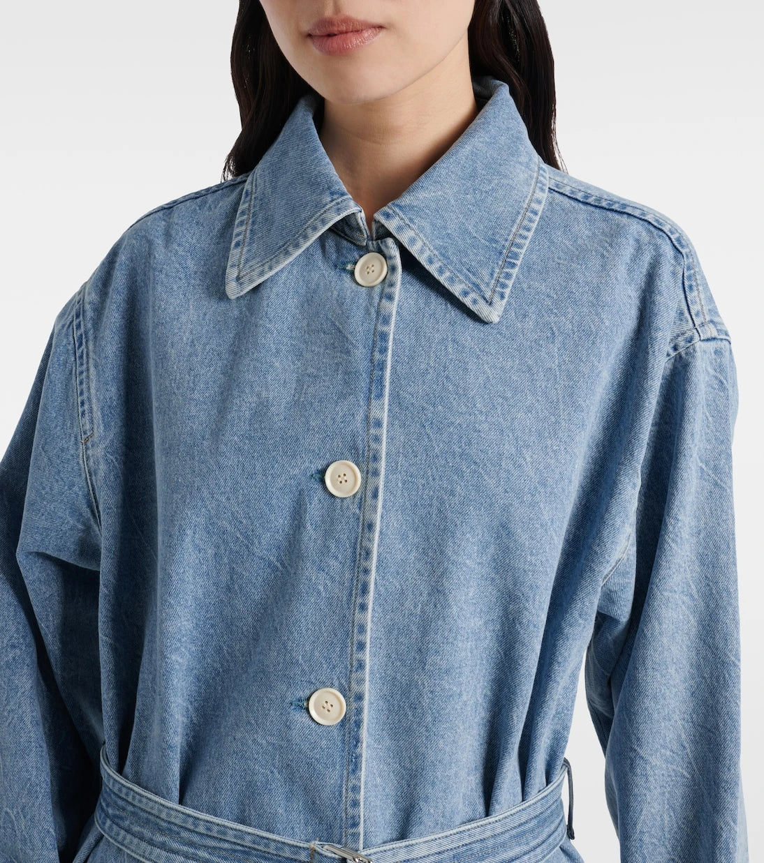 Agolde - x Maria McManus denim wrap coat