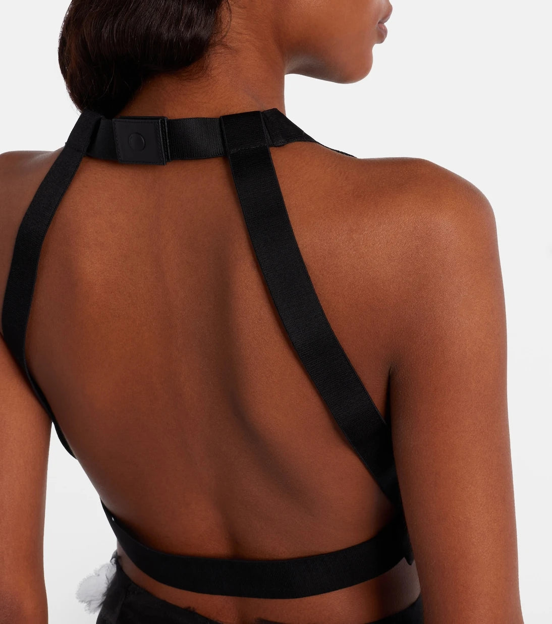 Max Mara - Fumetto silk fil coupé crop top