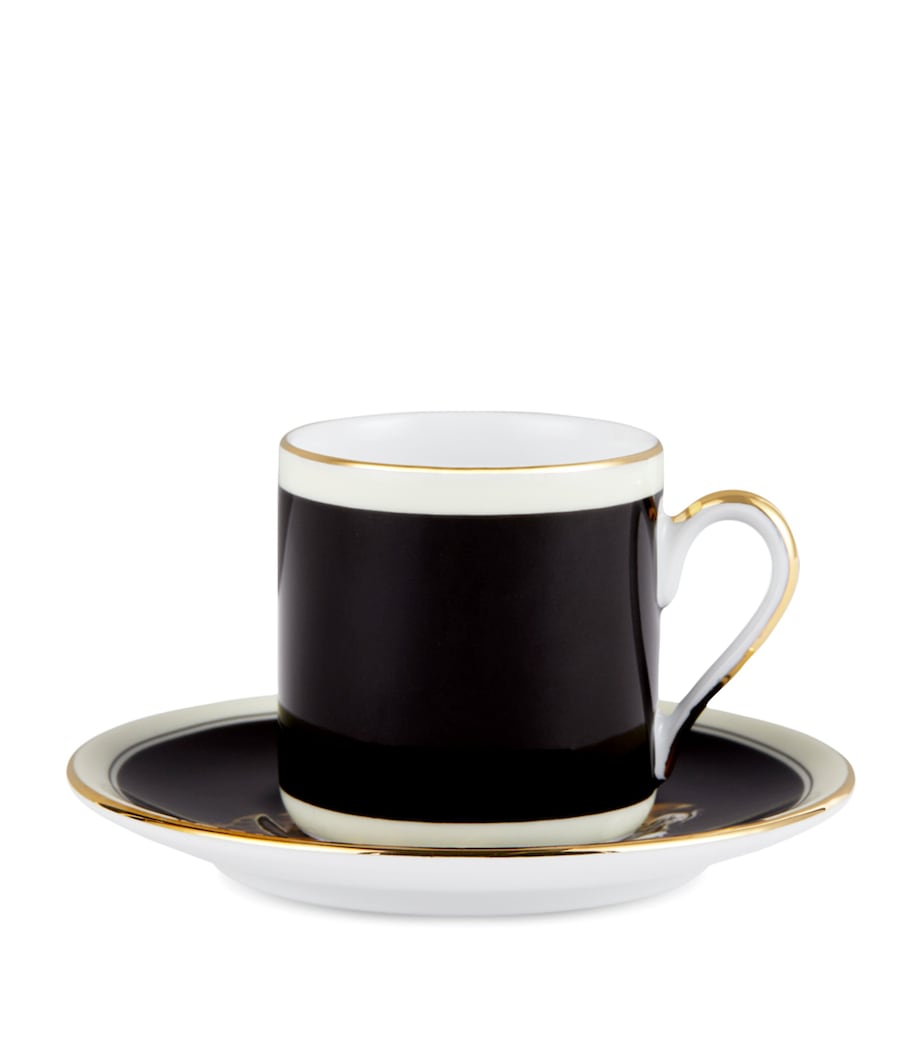 Dolce & Gabbana Casa Porcelain Leopard Espresso Cup and Saucer