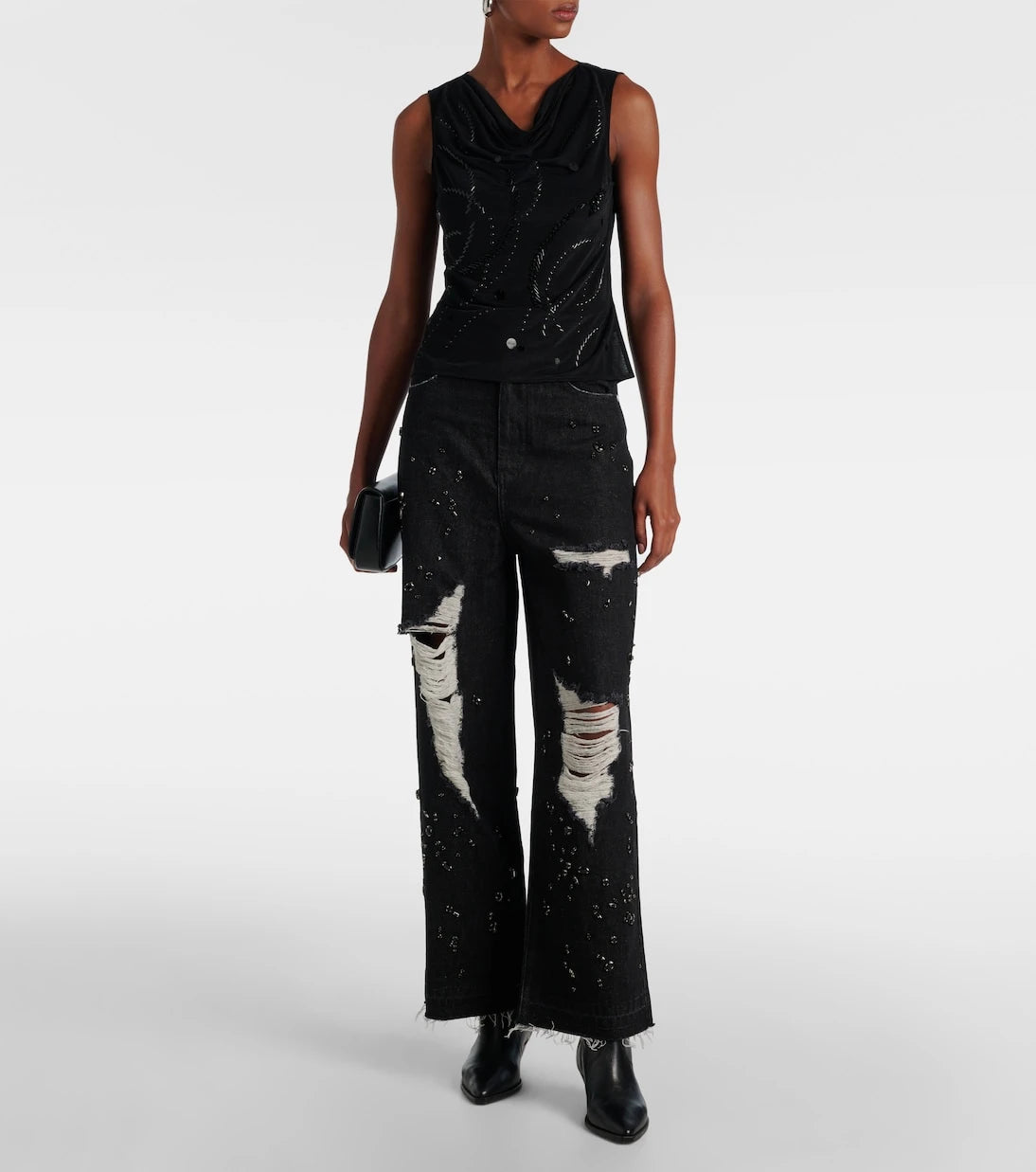 Xu Zhi - Beaded mesh top