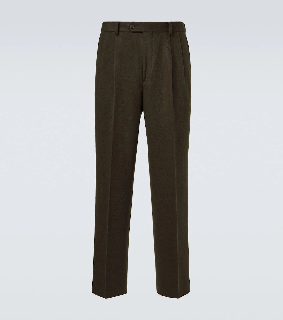 Auralee - Camel hair flannel straight pants