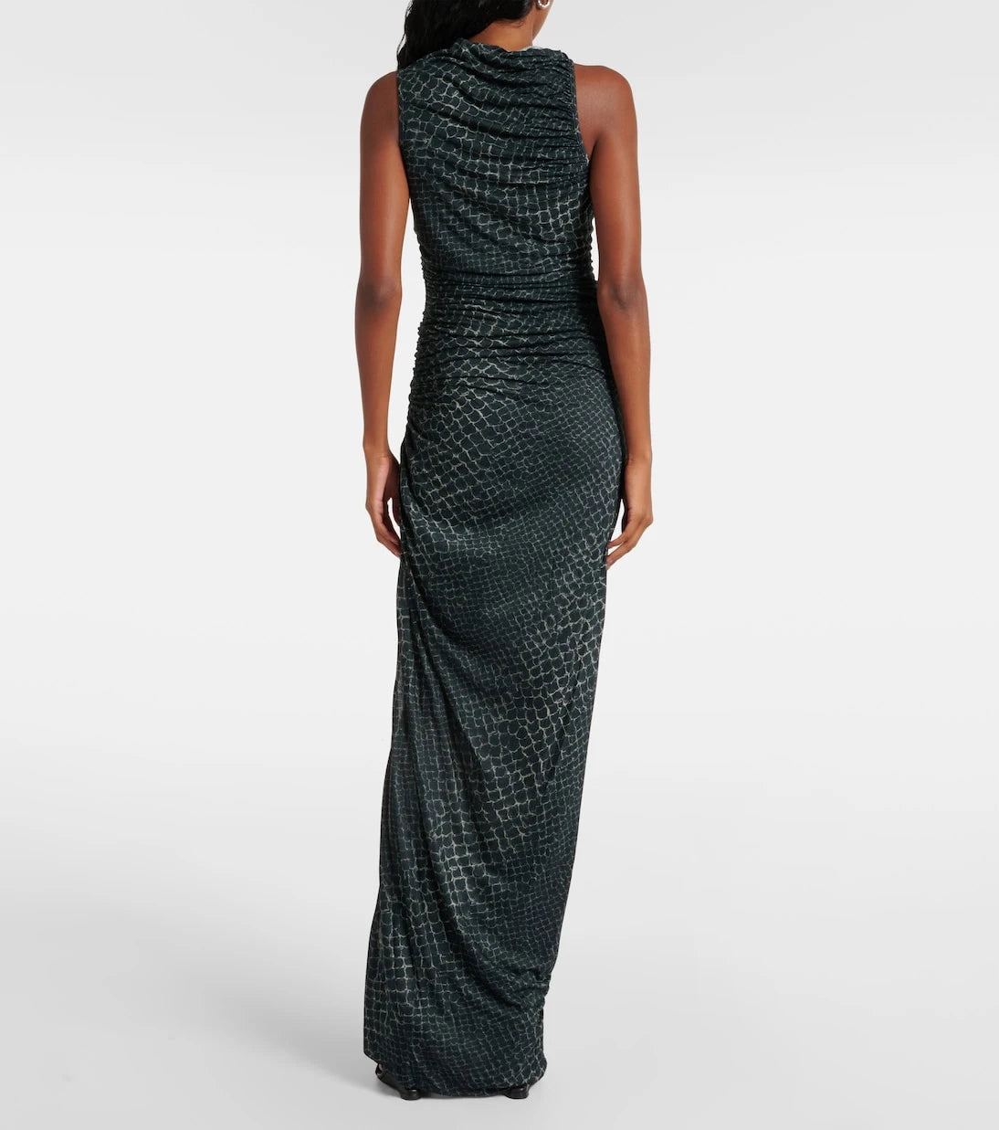 Rick Owens - Svita printed ruched jersey gown