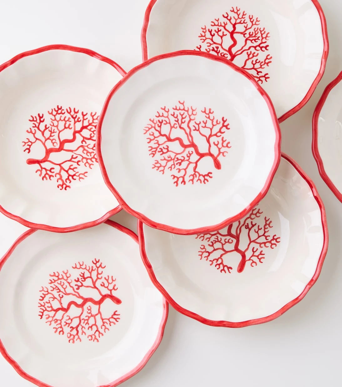 Les-Ottomans - Coral set of 4 ceramic bowls