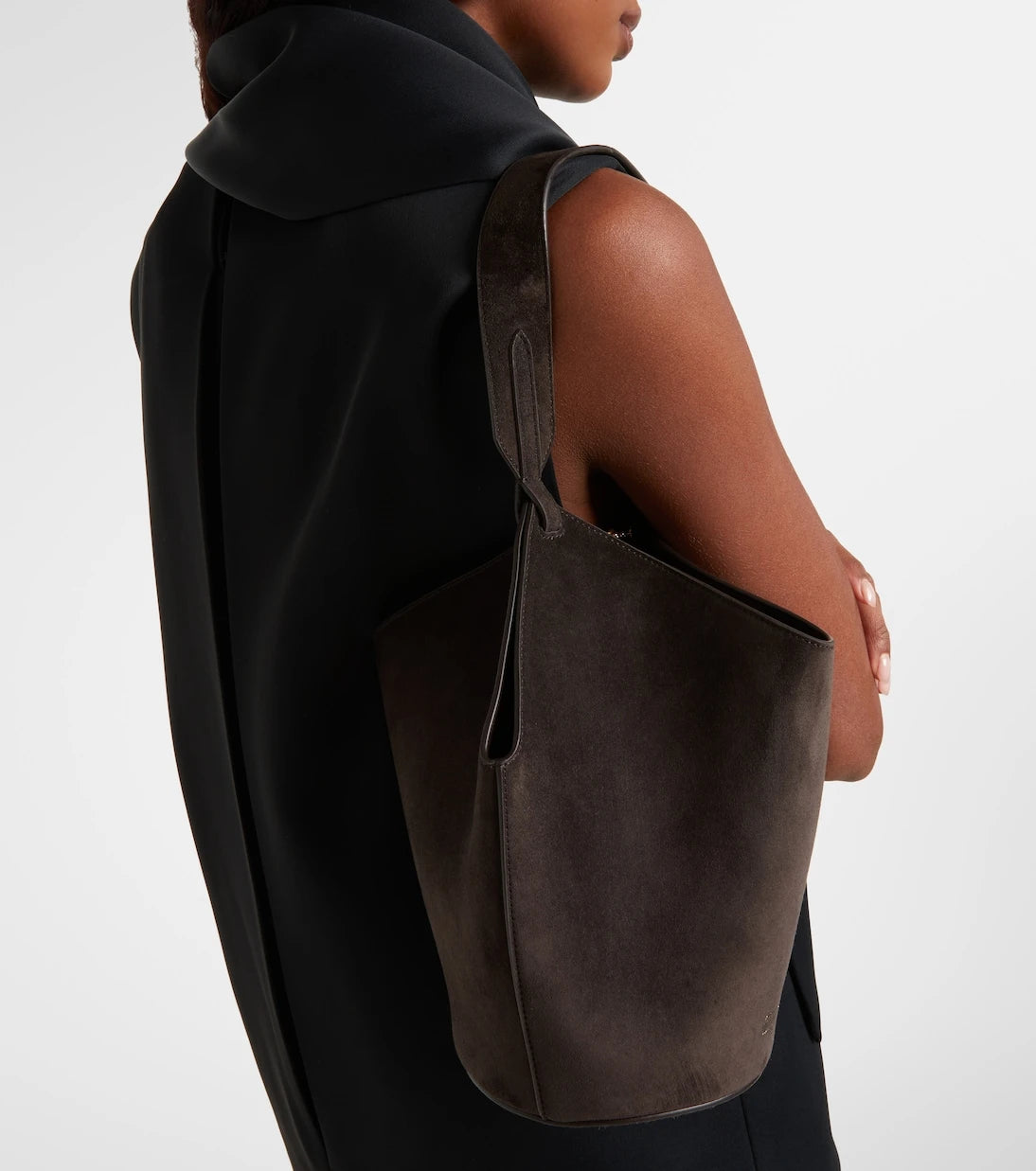 Khaite - Lotus Mini suede tote bag