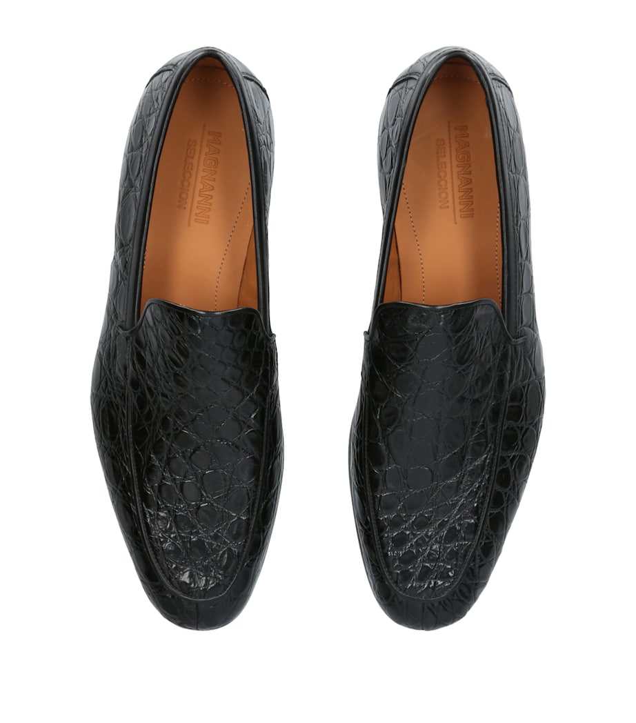 Crocodile Leather Aston Loafers