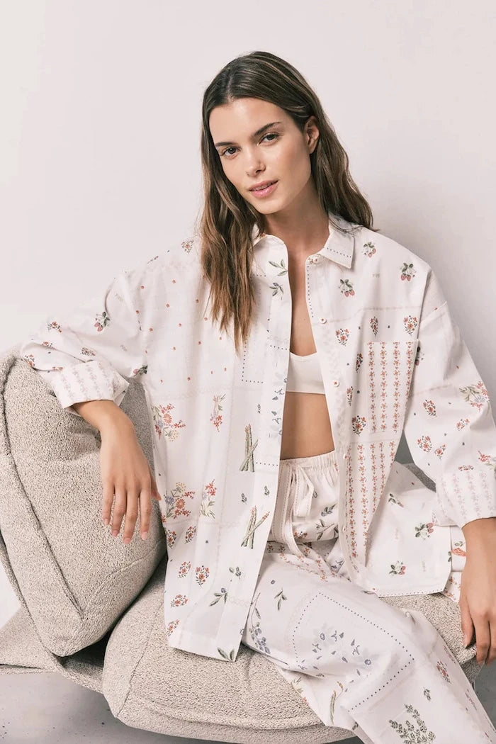 Women'secret Pamuklu Kadın Gömlek Tipi Pijama