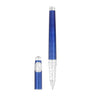 Gulf Stream Line D Eternity Rollerball Pen BLUE & PALLADIUM