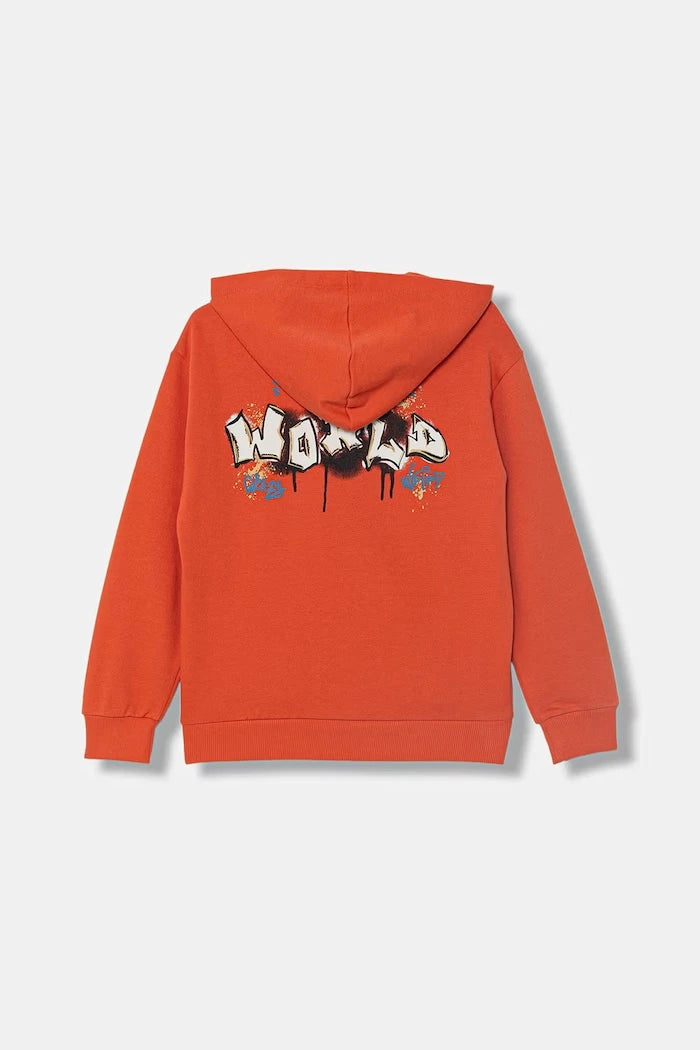 United Colors of Benetton Pamuklu Çocuk Fermuarlı Sweatshirt