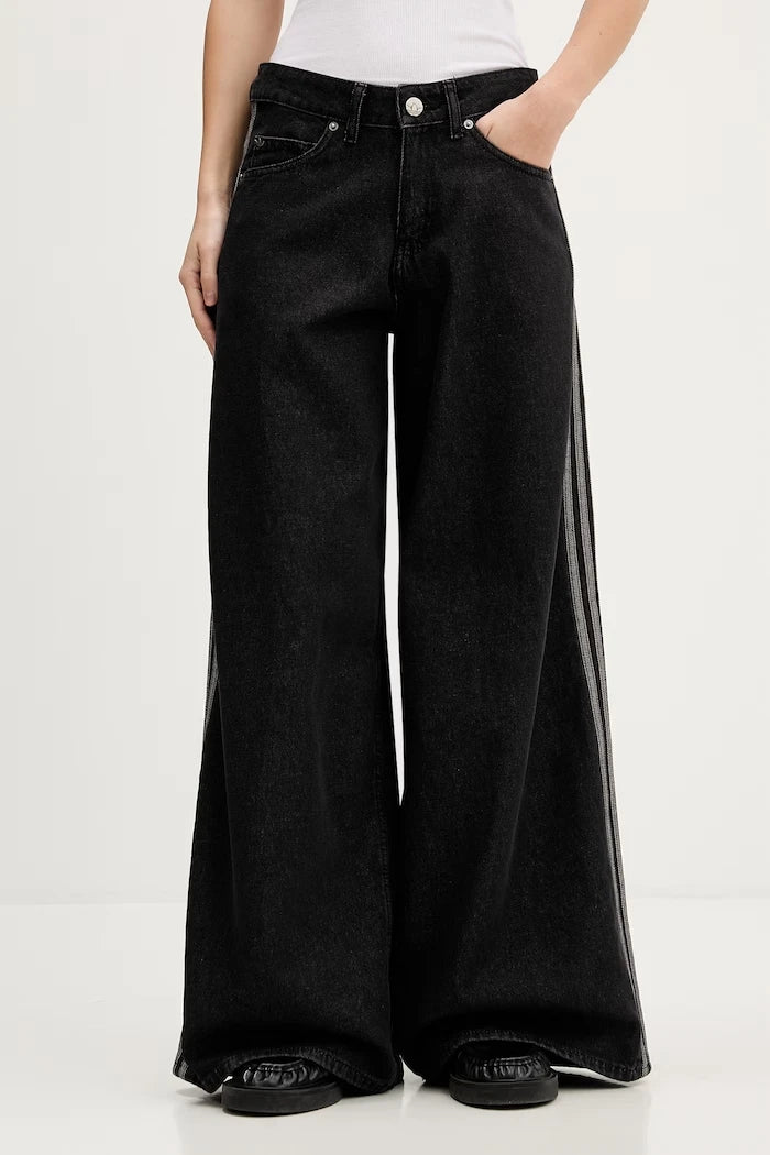 adidas Originals дънки wide leg дамски Firebird