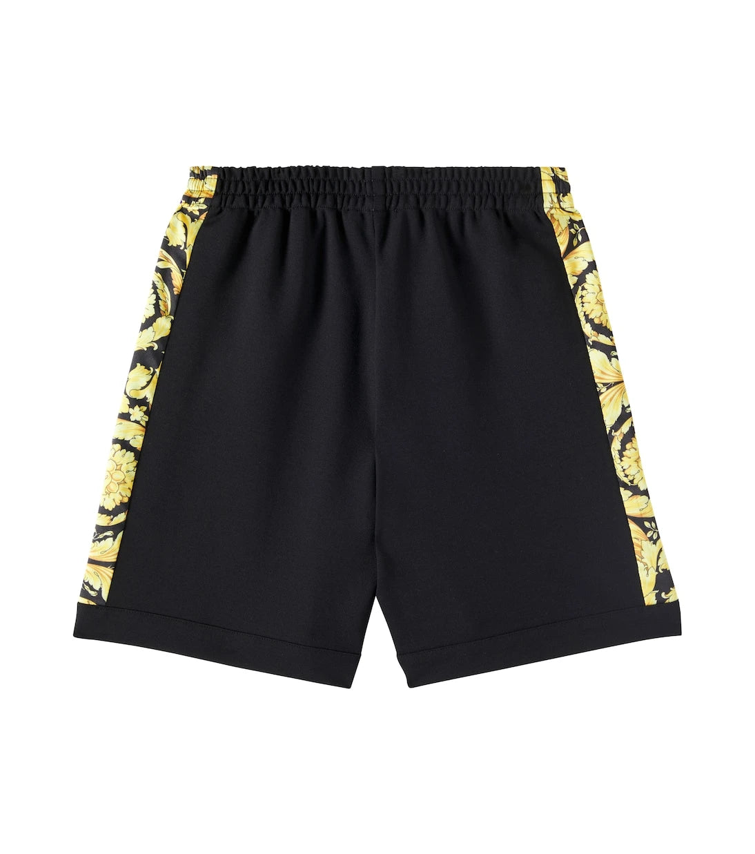 Versace Kids - Barocco twill-trimmed jersey shorts