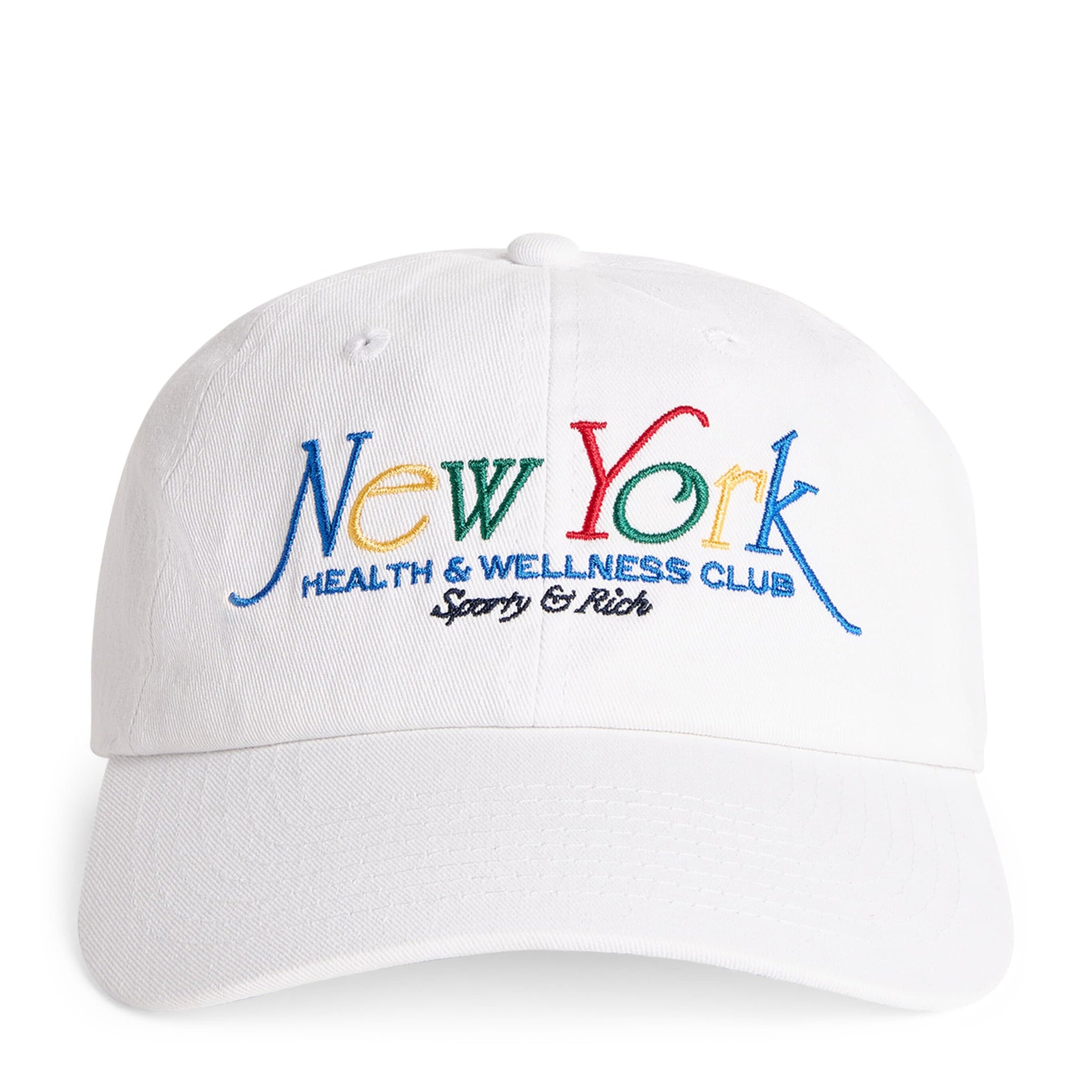 Sporty & Rich Multi Cotton Embroidered Baseball Cap