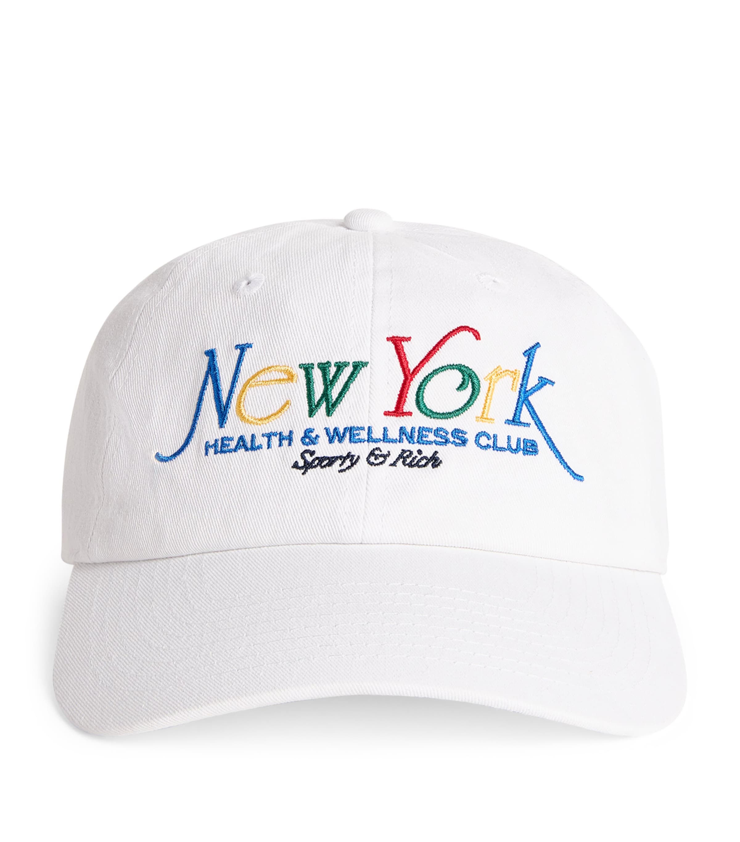 Sporty & Rich Multi Cotton Embroidered Baseball Cap