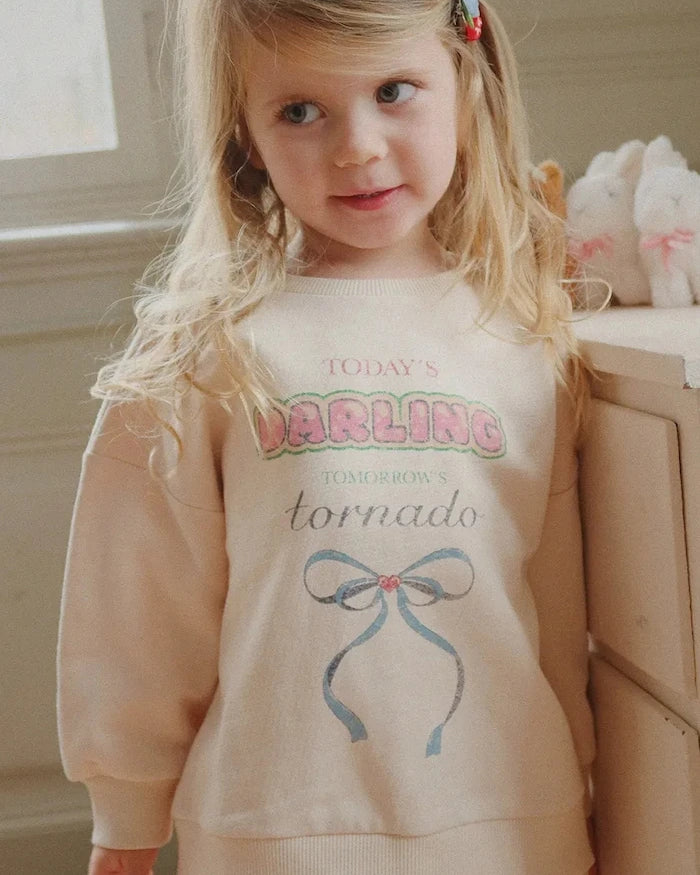 Детски памучен суичър Konges Sløjd LOUPY LOU SWEAT SHIRT OCS
