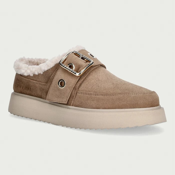 Inuikii Kadın Süet Terlik Micro Buckle