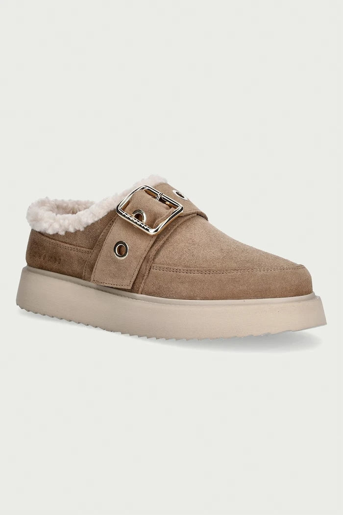 Inuikii Kadın Süet Terlik Micro Buckle
