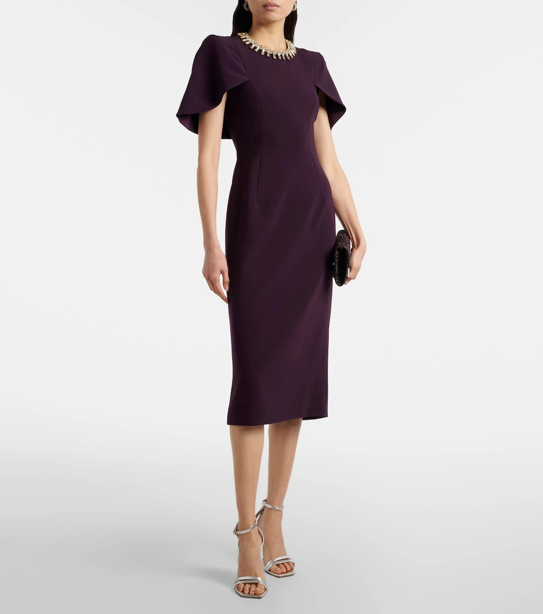 Jenny Packham - Thalia crystal-embellished midi dress