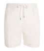 Silk-Linen Drawstring Shorts