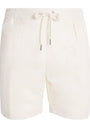 Silk-Linen Drawstring Shorts