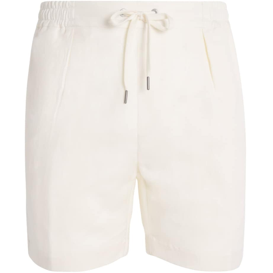Silk-Linen Drawstring Shorts