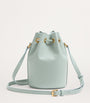Valentino Garavani Grey Mini Leather VLogo Signature Bucket Bag