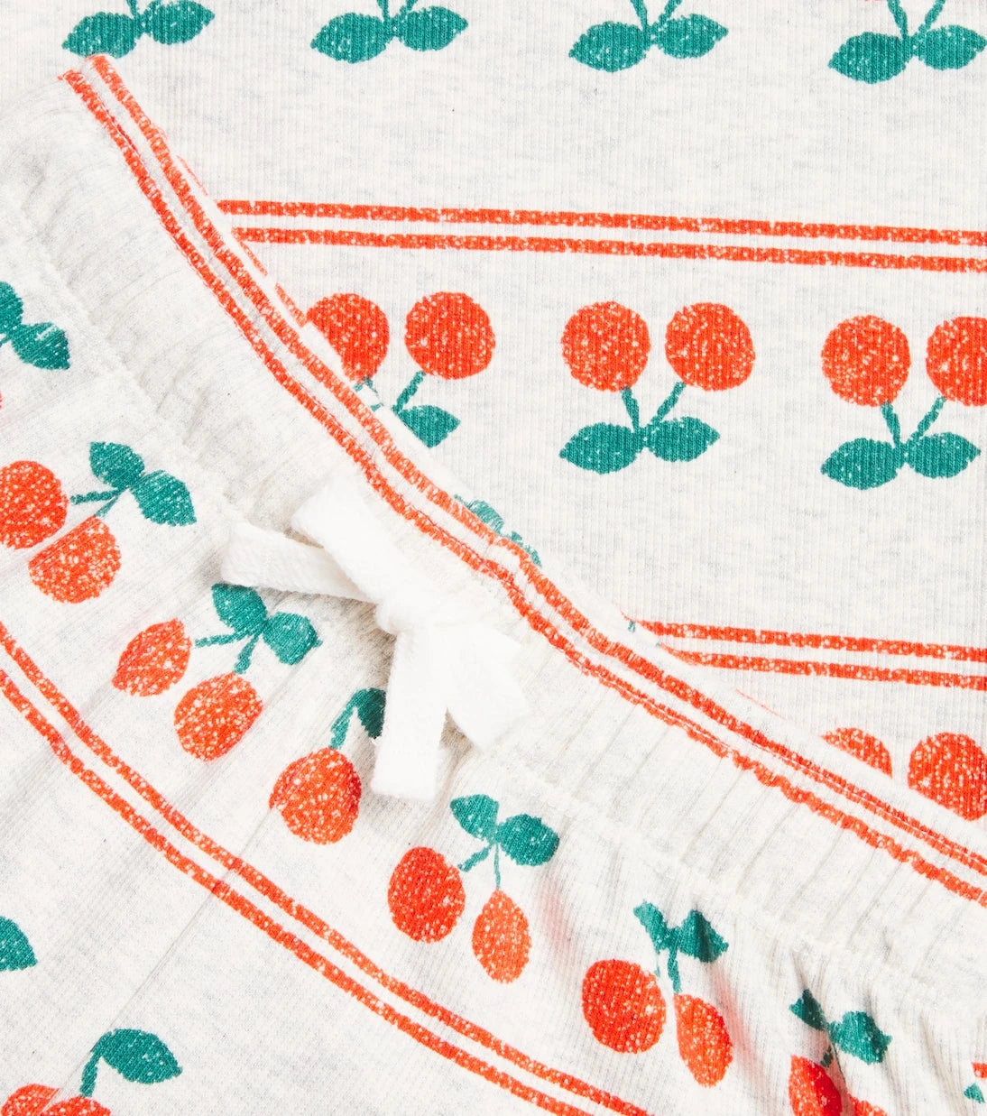 Tinycottons - Kiraz baskılı pamuk karışımı eşofman altı