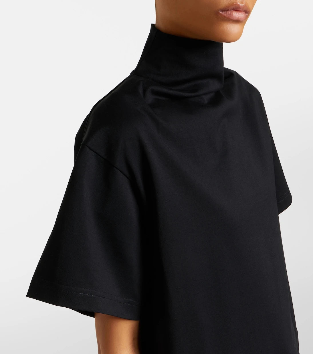 Alaïa - Asymmetric cotton jersey T-shirt