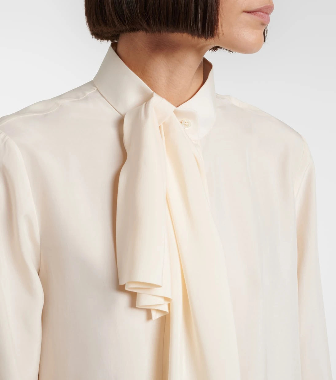 Givenchy - Fiyonk detaylı ipek bluz
