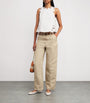 Maje Linen-Cotton Straight Trousers