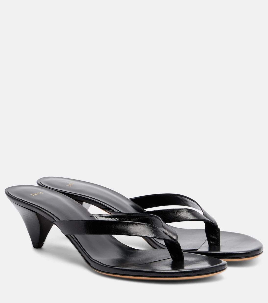 JUDE - Rooty leather thong sandals