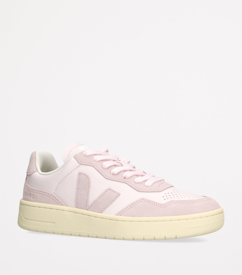 Veja Pink Leather V-90 Sneakers