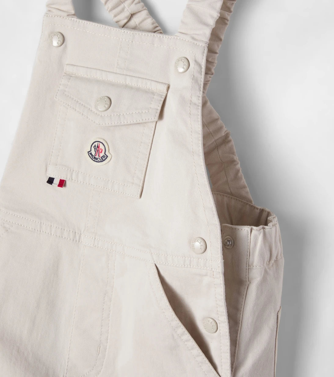 Moncler Enfant - Baby cotton-blend twill overalls