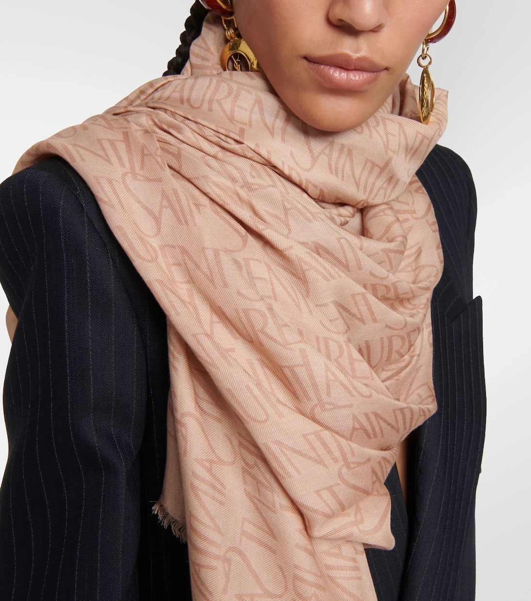 Saint Laurent - Printed modal and cashmere scarf
