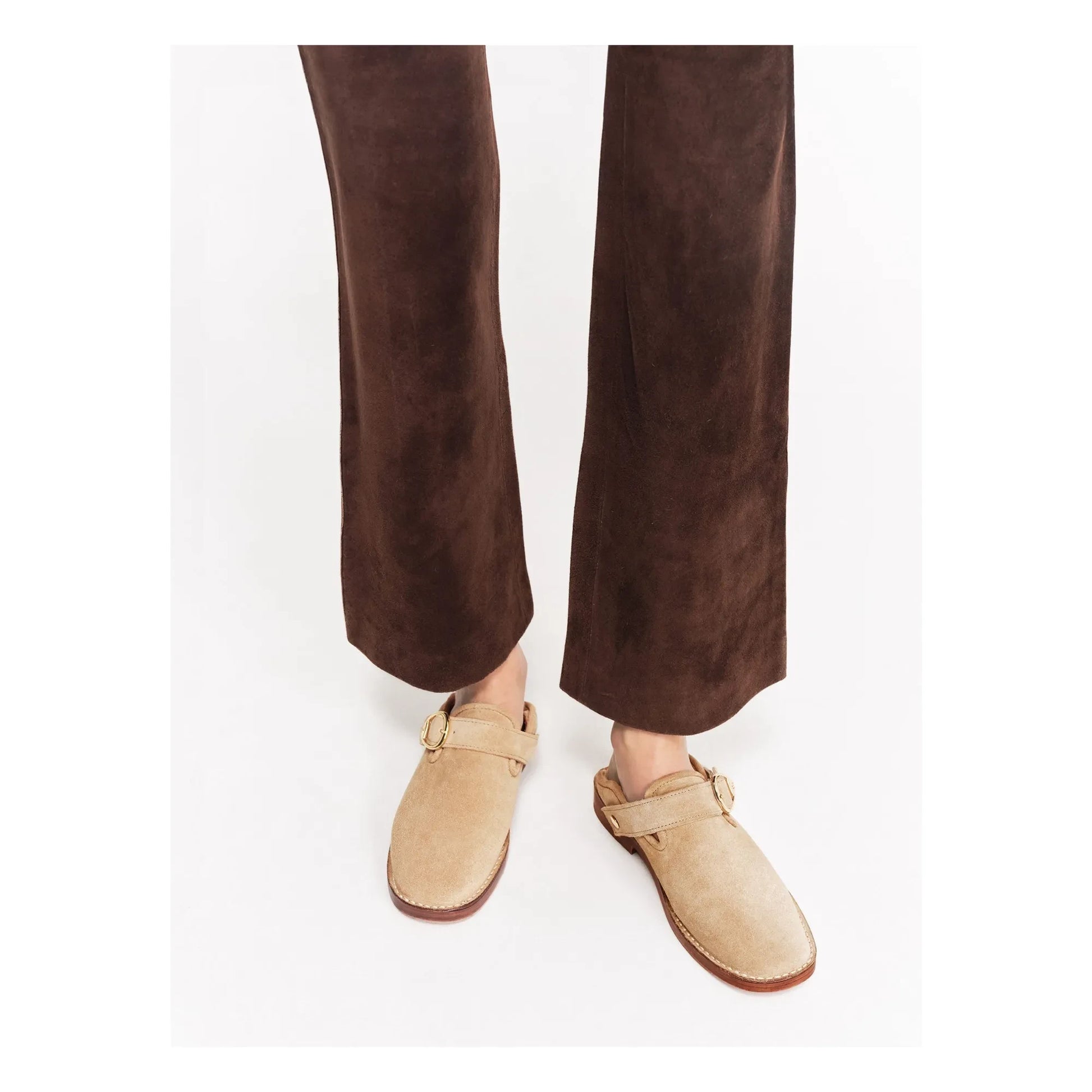 Socque Paris - Slippers Lucca Sweden | Taupe brown