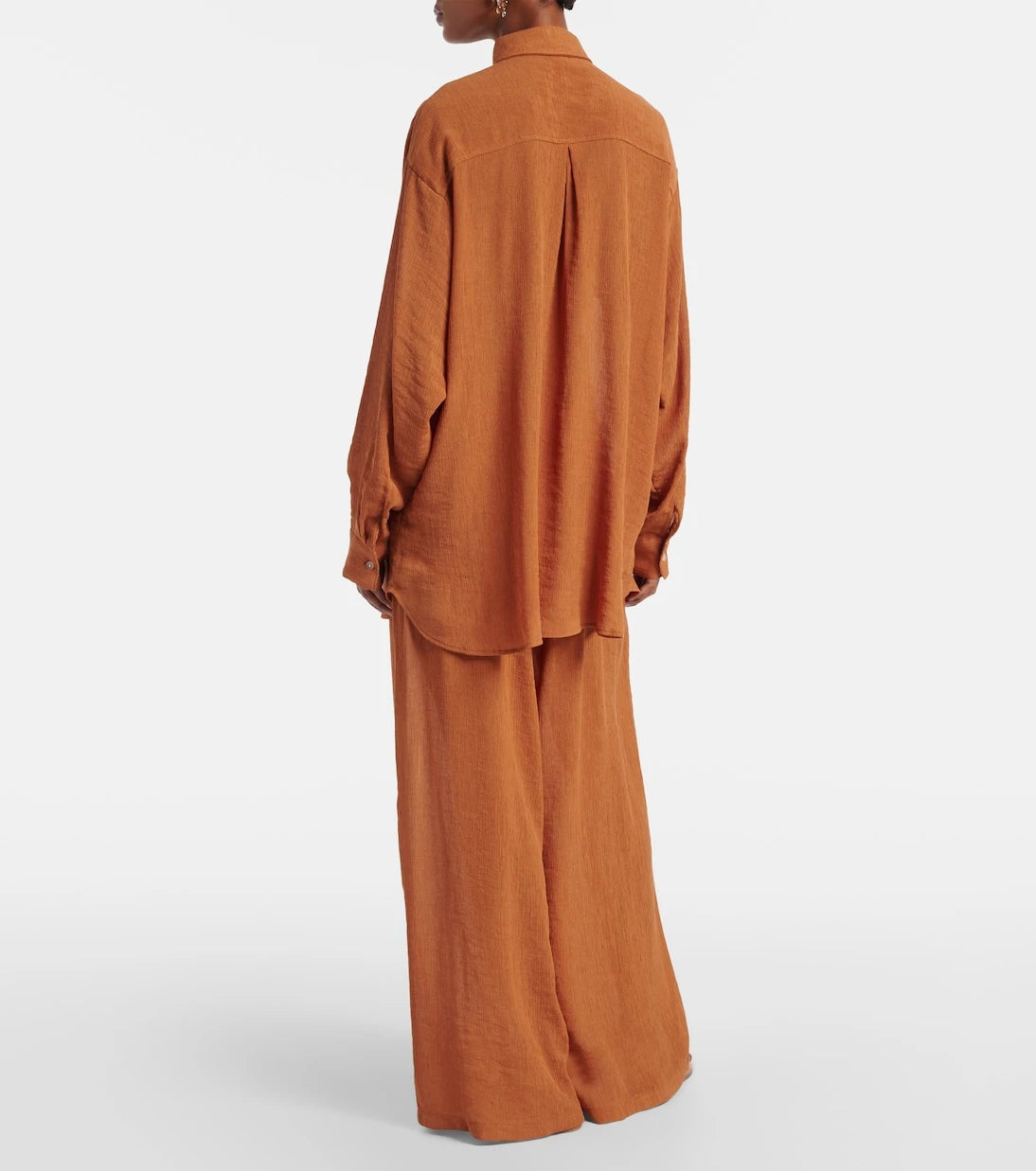 Jade Swim - Mika seersucker wide-leg pants