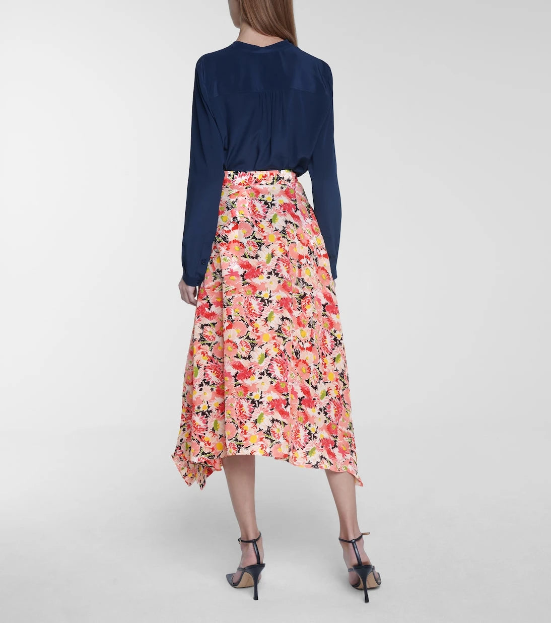 Stella McCartney - Ashlyn floral silk midi skirt